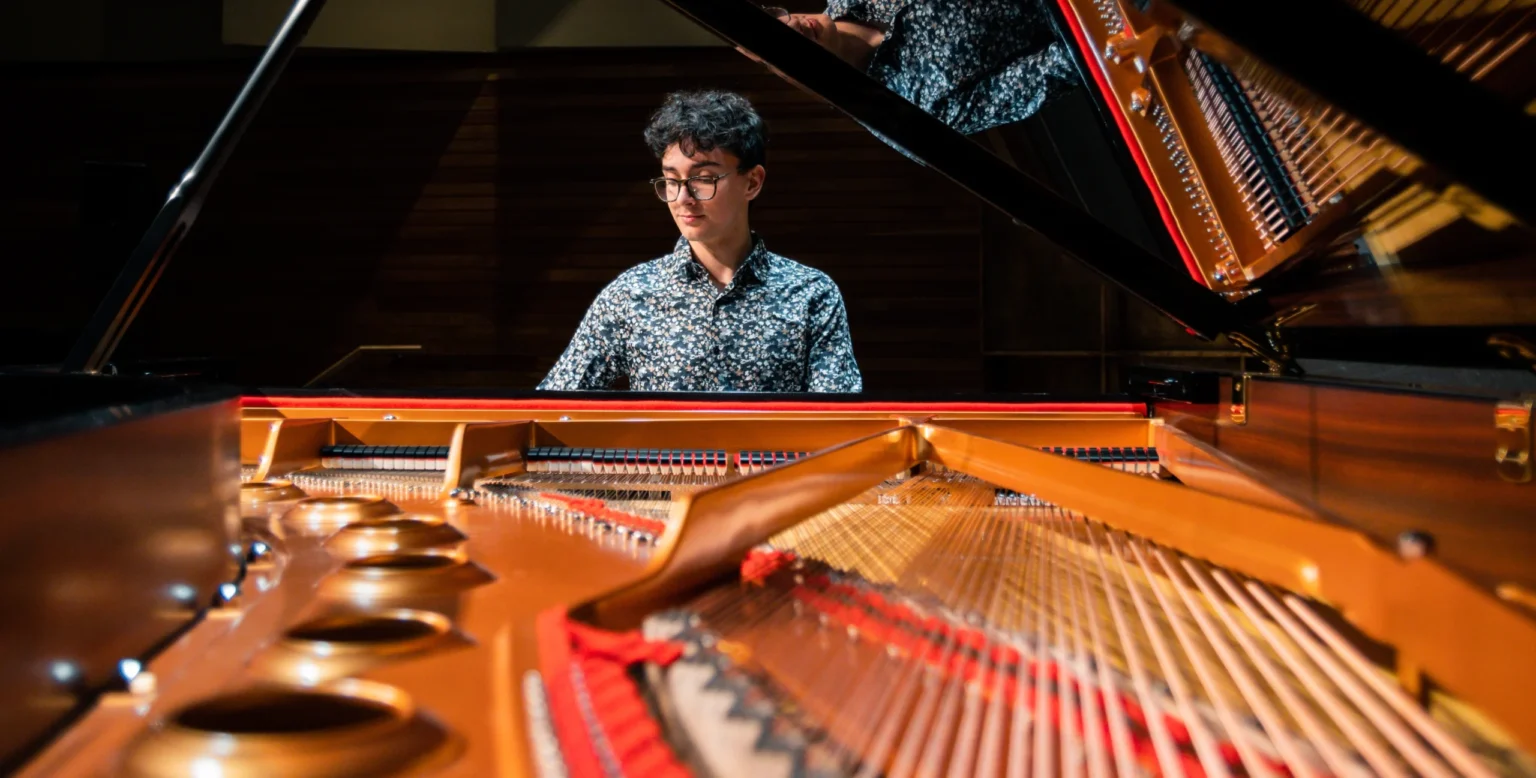 Candid Wideshot Piano