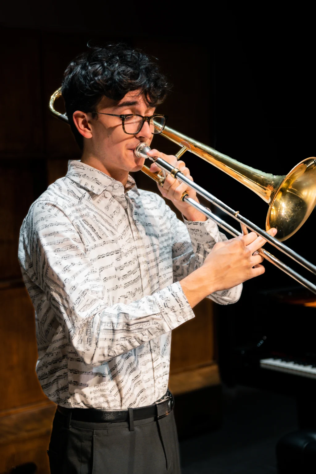 Music Shirt Playing Trombone